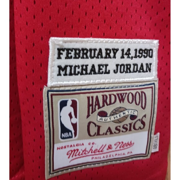 Michael Jordan (Mitchell/Ness)-(Bulls)-(Jersey)-(Red)-(New)-(Size:XL)-$100.00 - Picture 6 of 6